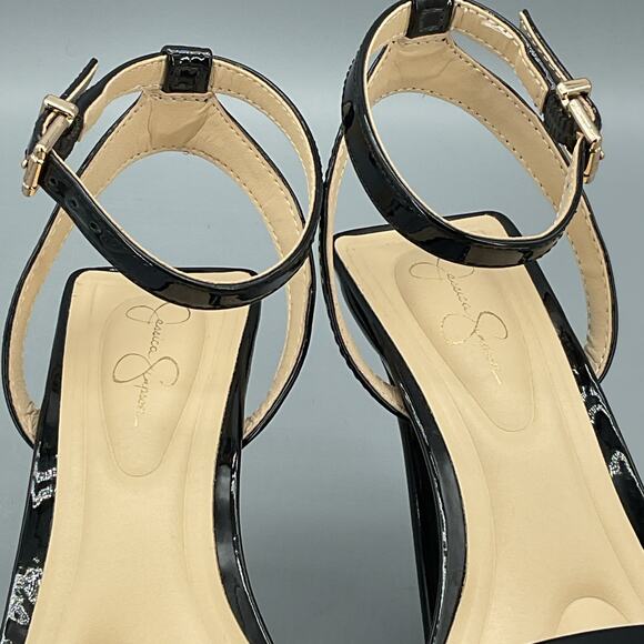 NEW Jessica Simpson Women’s Adonia Ankle Strap Platform Sandals Black Size 6M - Picture 6 of 10
